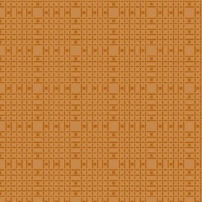 Victorian Tonal Plaid - Orange, 1.5x1.5