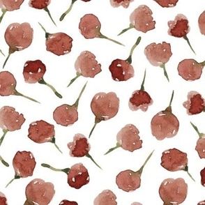 Large // Elena: pink watercolor rosebuds