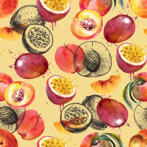 Peach and Passionfruit No. 3 Orange - Large Version