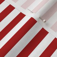 Half-Inch Stripes in Red and White