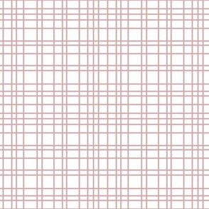 Medium // pink gingham stripes 