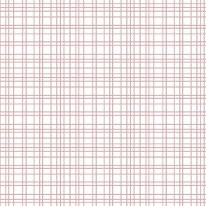 Small // pink gingham stripes 