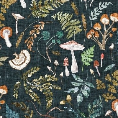 Vintage Mushroom Fabric, Wallpaper and Home Decor | Spoonflower