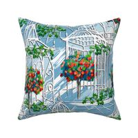 Victorian Greenhouse Tree Roses | Countryside Blue