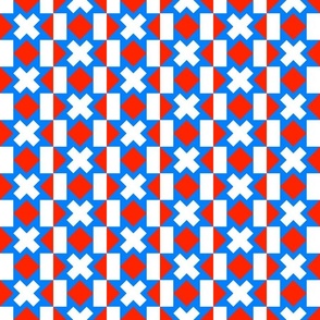 Star Crossed - Patriotic Red - Blue White reversed 2