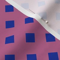 Polka Dots in Mauve & Blue Large