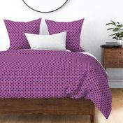 Polka Dots in Mauve & Blue Large