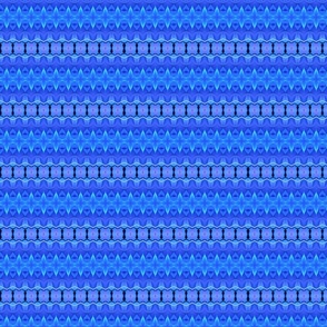 Geometric Stripes in Blue Large