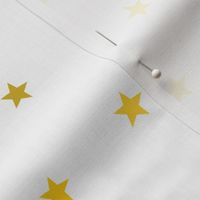 Golden stars on white