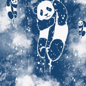 Pandas in heaven (blue)