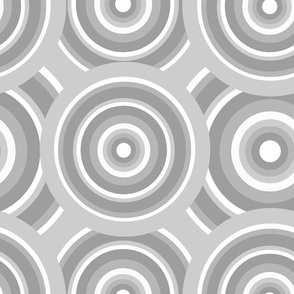 Gray Geometric Swirl