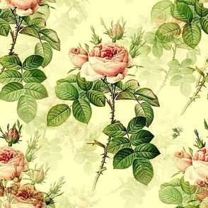 Vintage flowers ,roses,watercolour,floral , summer,spring pattern 