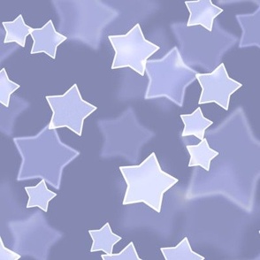 Large Starry Bokeh Pattern - Cool Grey Color