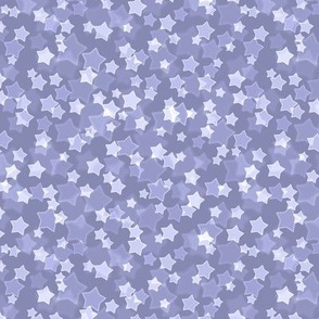 Small Starry Bokeh Pattern - Cool Grey Color