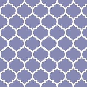 Moroccan Tile Pattern - Cool Grey and White