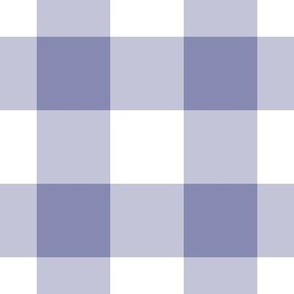 Jumbo Gingham Pattern - Cool Grey and White