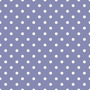 Small Polka Dot Pattern - Cool Grey and White