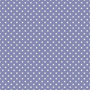 Tiny Polka Dot Pattern - Cool Grey and White