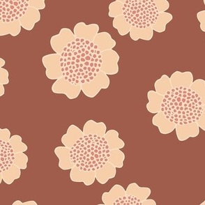 Wild Roses - Brown