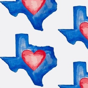 Love Texas Watercolor - Large