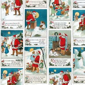 Vintage Santa Winter Fun