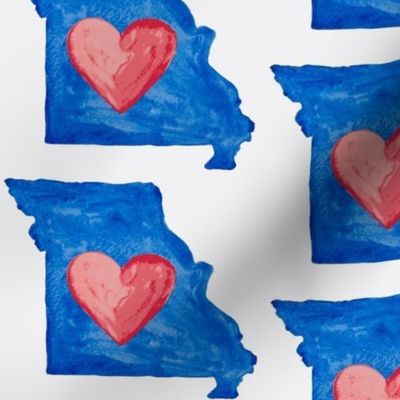 Love Missouri Watercolor - Large