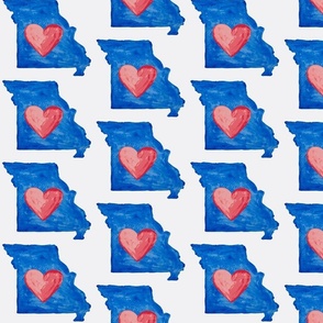 Love Missouri Watercolor - Large