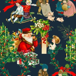 Christmas ,vintage,santa,festive,Christmas tree 