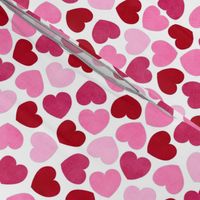 Groovy Mixed Valentine Hearts (white) small