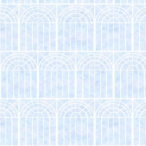  White Victorian Greenhouse Soft Blue