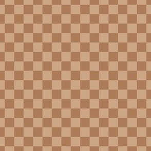 Checker Pattern - Hazelnut and Almond
