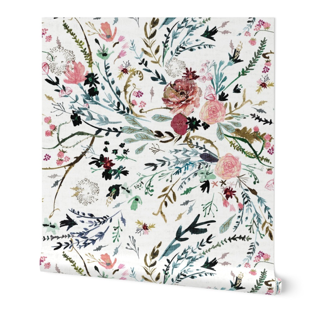 Fable Floral (white) JUMBO