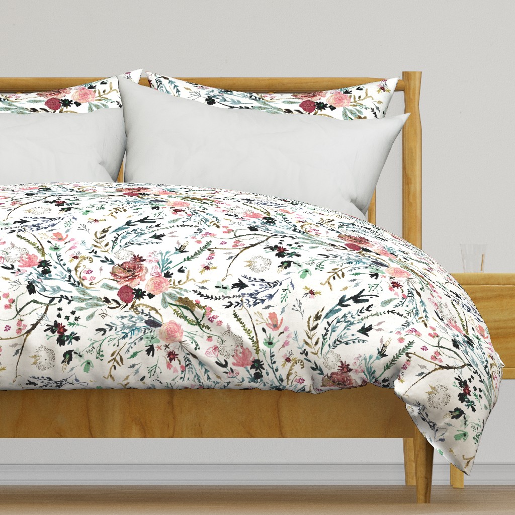 Fable Floral (white) JUMBO