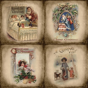 Victorian Christmas Collage