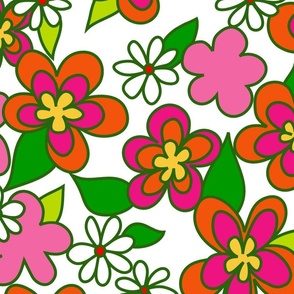  60s Groovy Mod Flowers