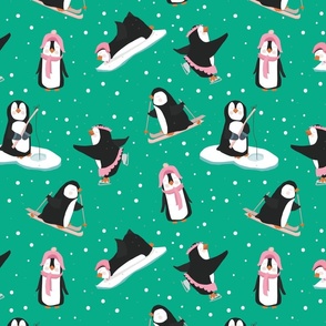 snow-fun-penguins-is-snow-maeby-wild
