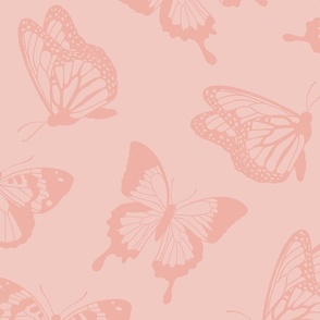 Pink Tonal Butterflies Claire Bright  - JUMBO