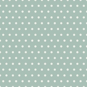 Blue Off White Claire Bright Polka Dot 12x12