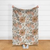 Claire Floral Muted Colors JUMBO