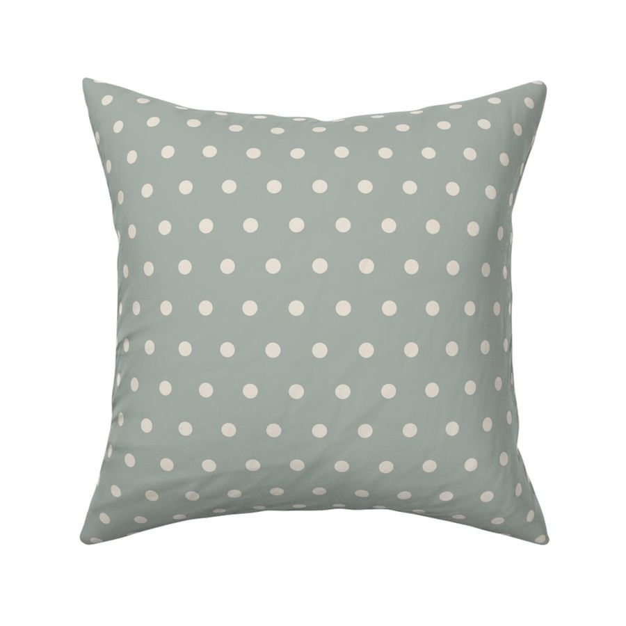 Blue and Cream Polka Dot Claire 12x12