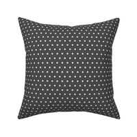 Dark Grey and Cream Polka Dot Claire 6x6