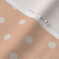 Pink and Cream Polka Dot Claire 12x12