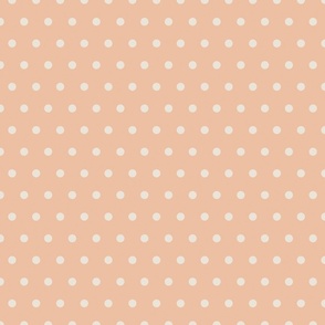 Pink and Cream Polka Dot Claire 12x12