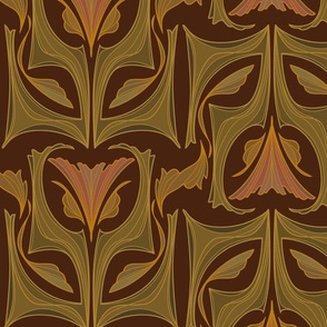 Art Nouveau 1 brown