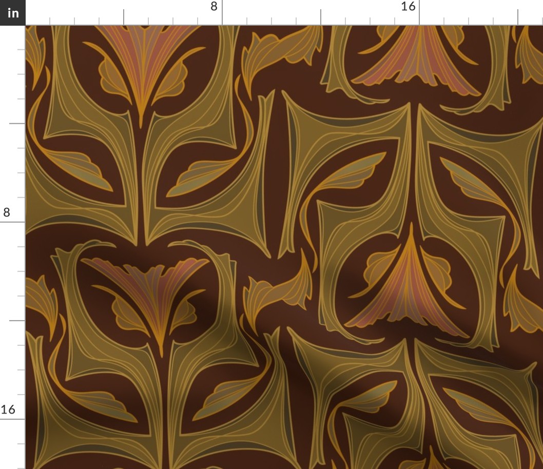 Art Nouveau 1 brown