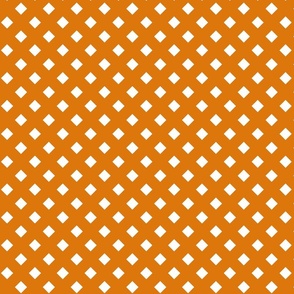 Polka Dots in Orange & White Large