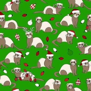 Christmas Ferret Green