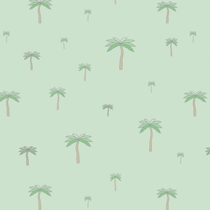 Palmtrees on  green