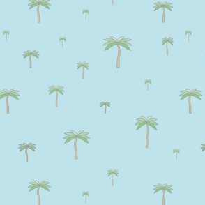  Palmtrees on  turquoise