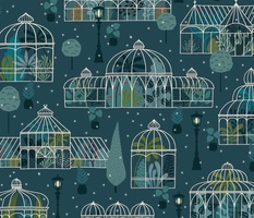 greenhouse - snowy night